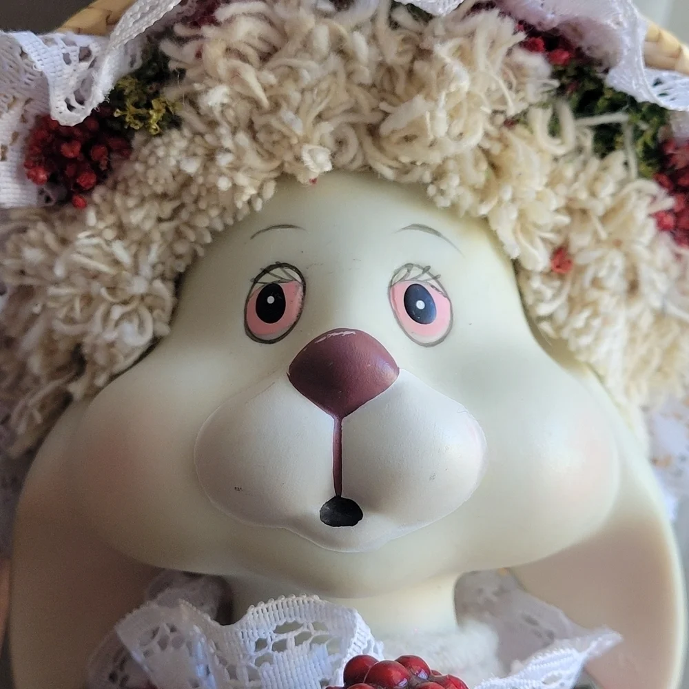 Vintage House of Lloyd Christmas Around the World Flossie Bunny Mop Polyester